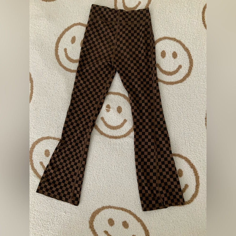 Gap Kids Checkered Flare Leggings